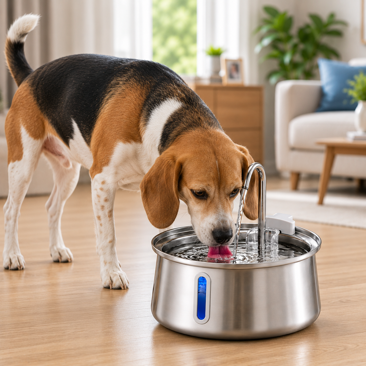 CANOVIFY Flow™ 4L – Premium Edelstahl Trinkbrunnen für Katzen & Hunde